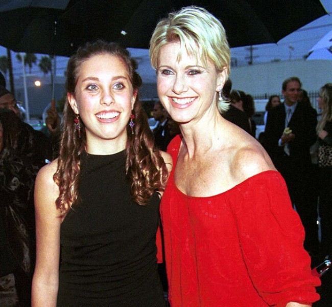 Olivia Newton-John s dcérou Chloe kedysi